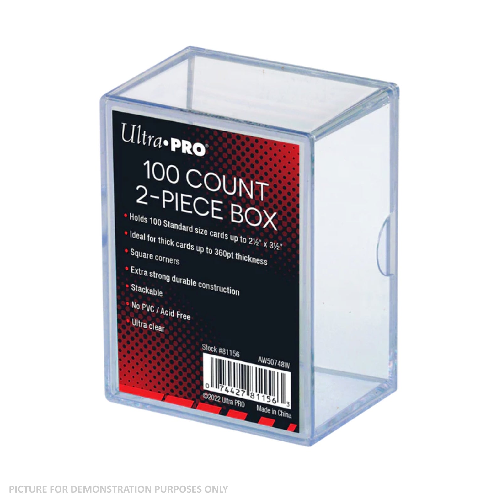 Ultra Pro 100Ct Plastic Box